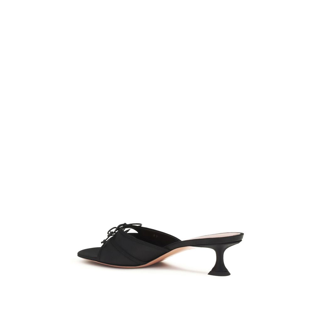Black Silk Sandals