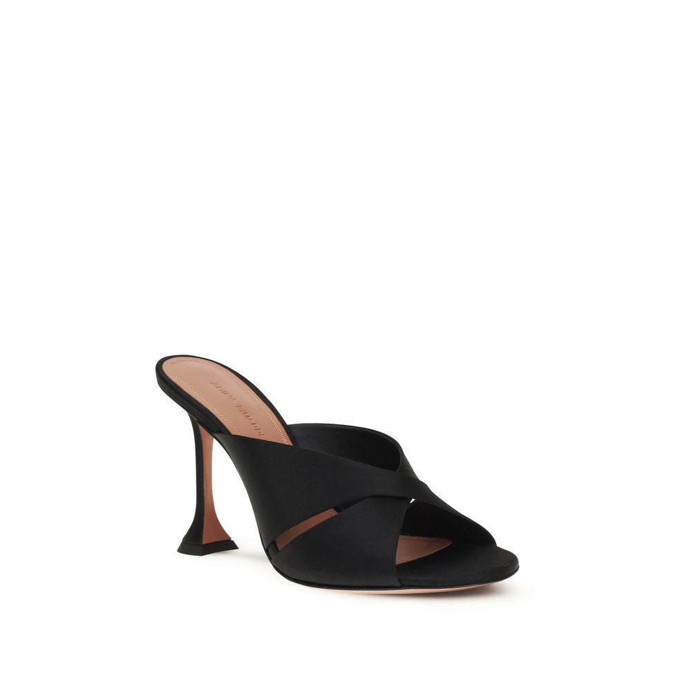 Black Silk Sandals