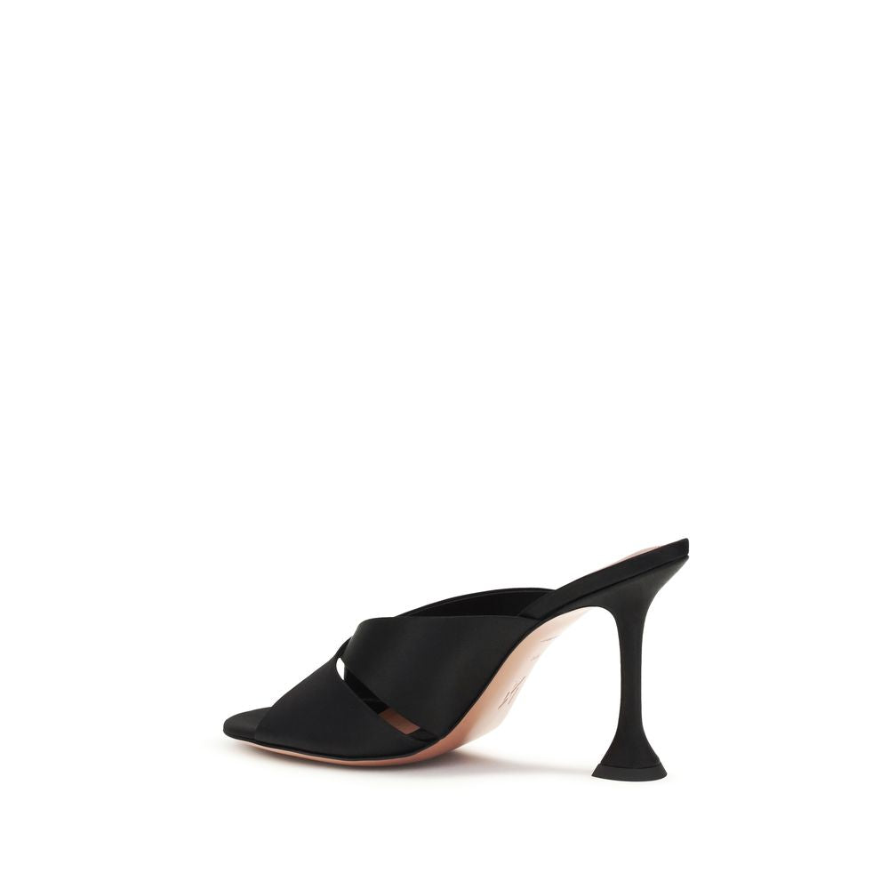 Black Silk Sandals