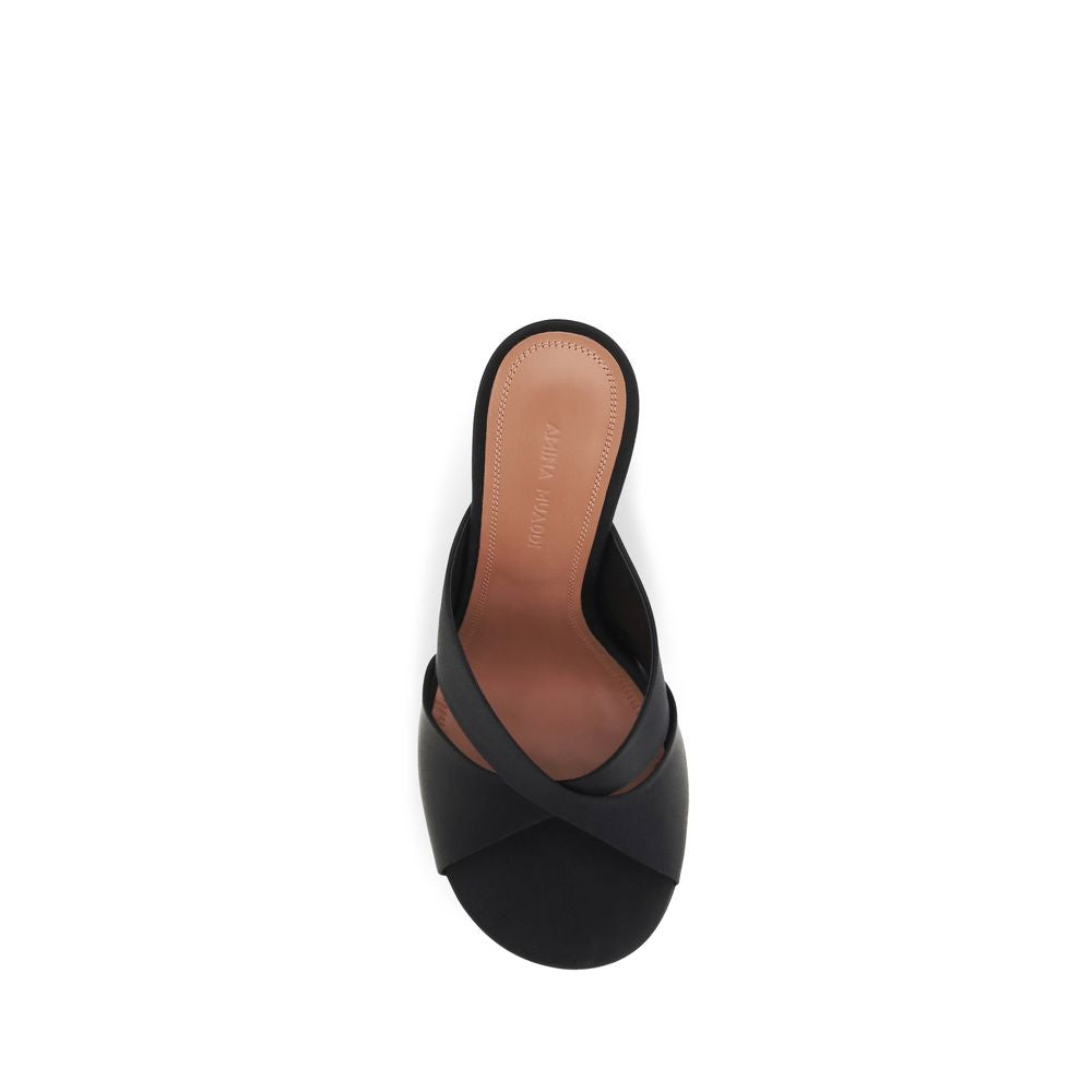 Black Silk Sandals