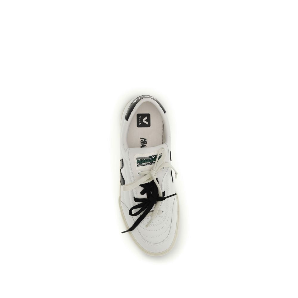White Calf Leather Bos Taurus Athletic Sneakers