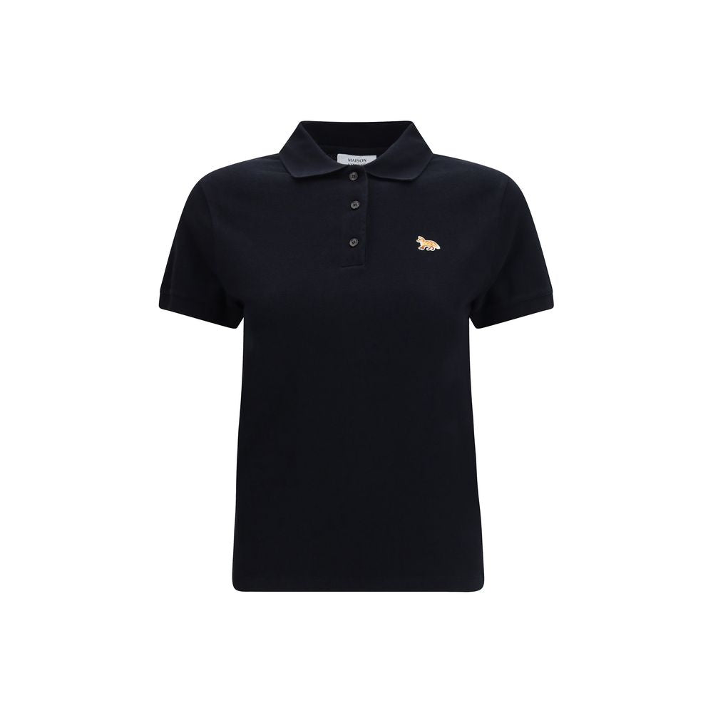 Black Cotton Polo Shirt