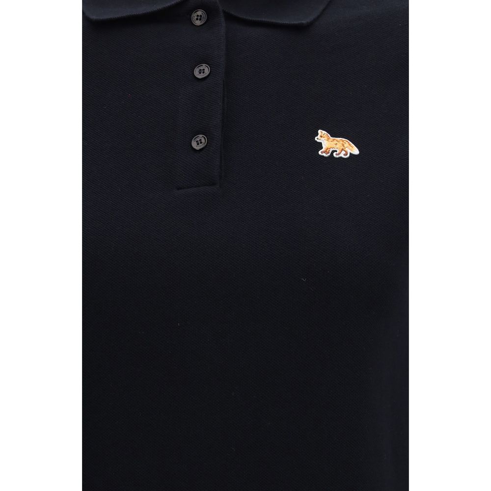 Black Cotton Polo Shirt