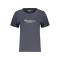 Blue Cotton Women's T-Shirt