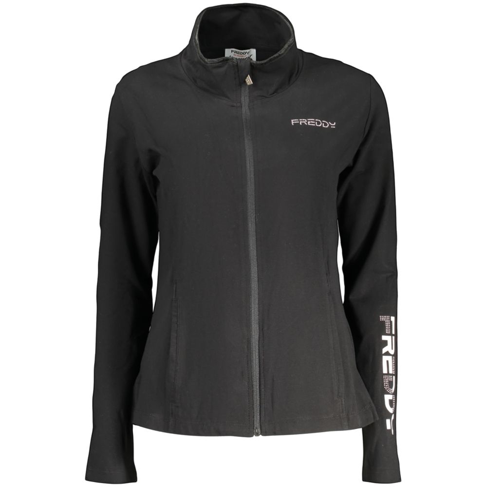 Black Cotton Women's Sweatshirt