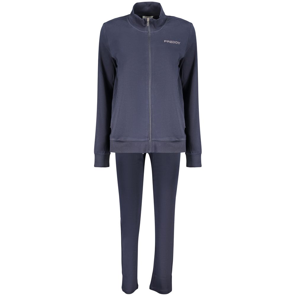 Blue Cotton Women's Sweatshirt