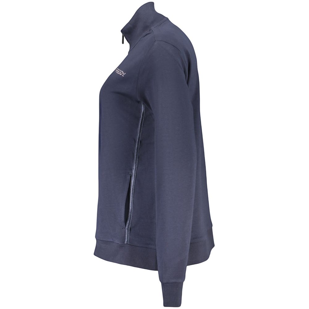 Blue Cotton Women's Sweatshirt