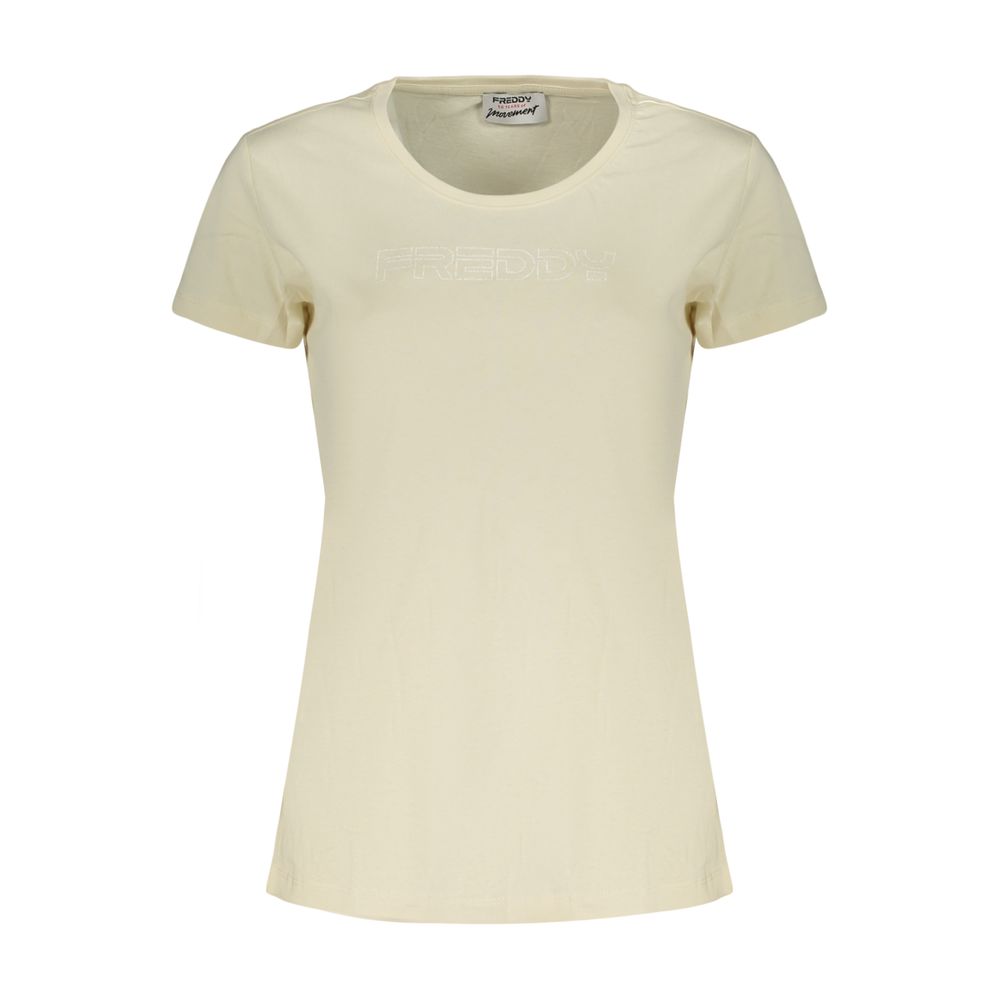 Beige Cotton Women's T-Shirt