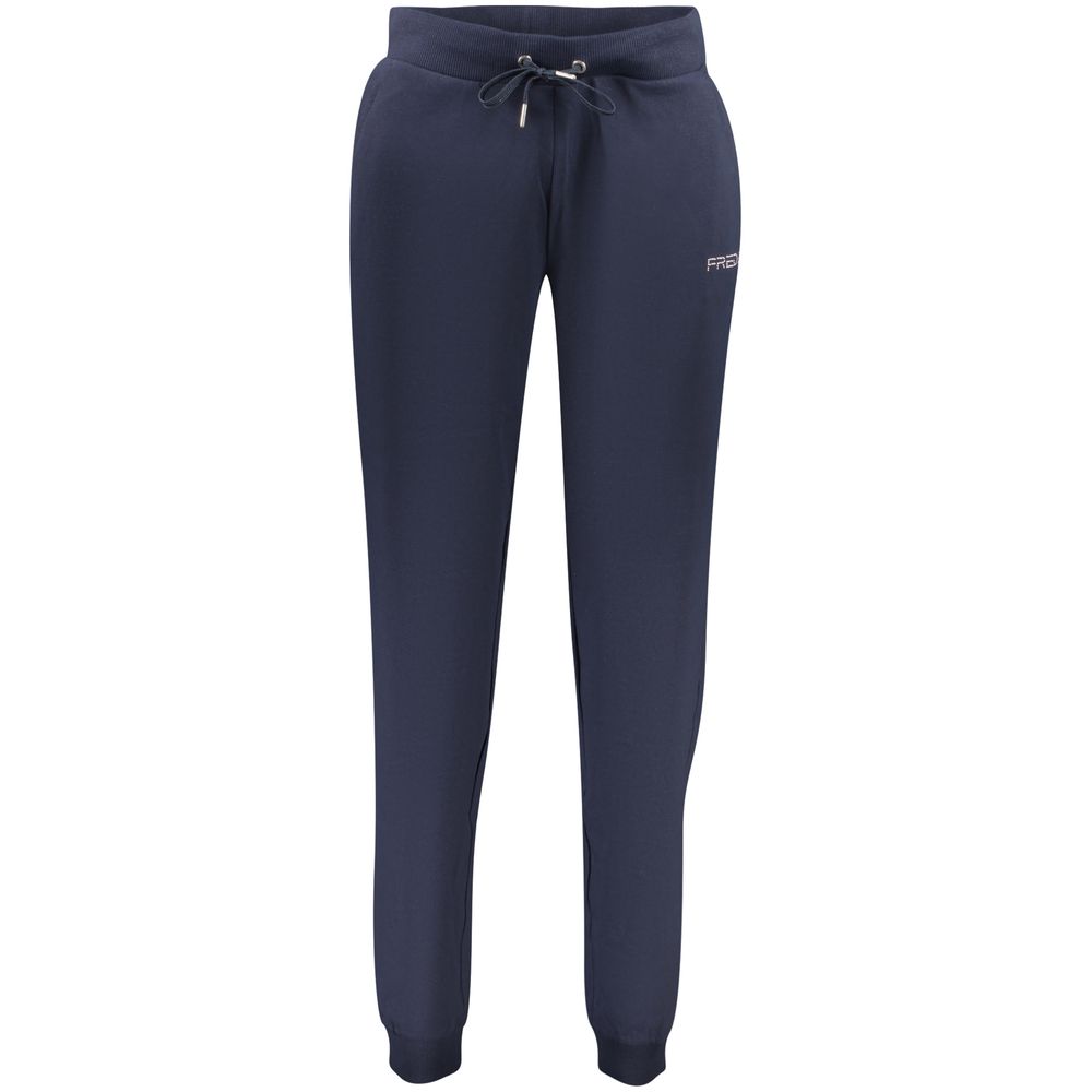 Blue Cotton Women's Trousers