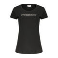 Black Cotton Womens T-Shirt