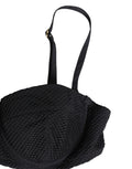 Dolce & Gabbana Black Nylon Padded Balconnet Brassiere Underwear