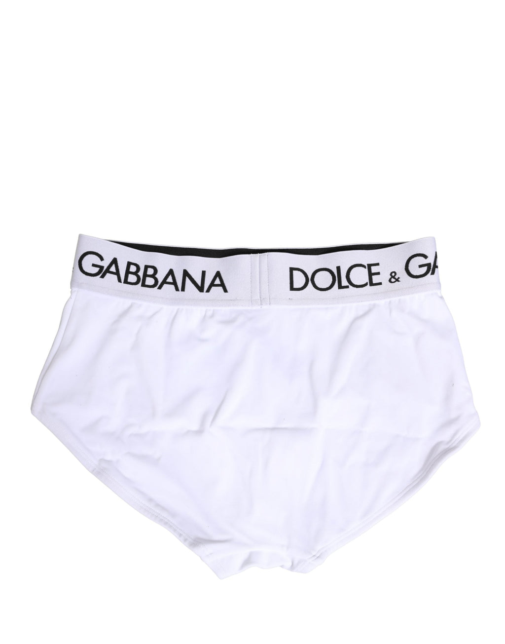 Dolce & Gabbana White Nylon Logo Waistband Panty Underwear