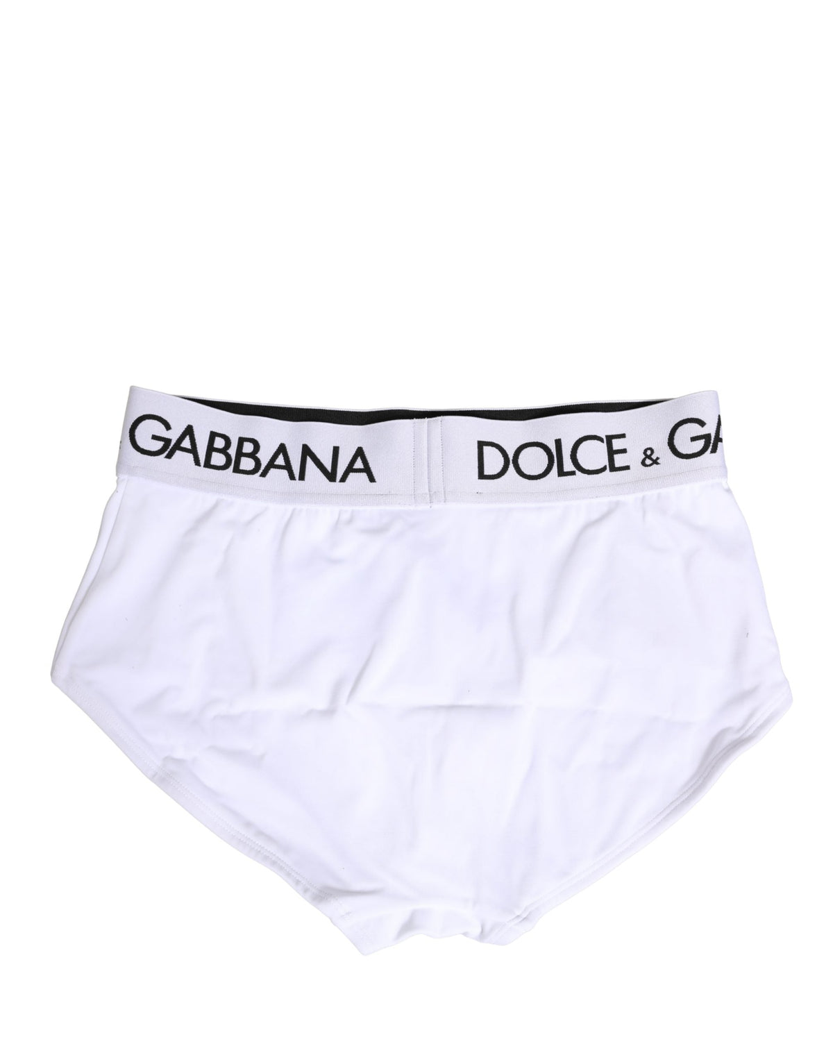 Dolce & Gabbana White Nylon Logo Waistband Panty Underwear