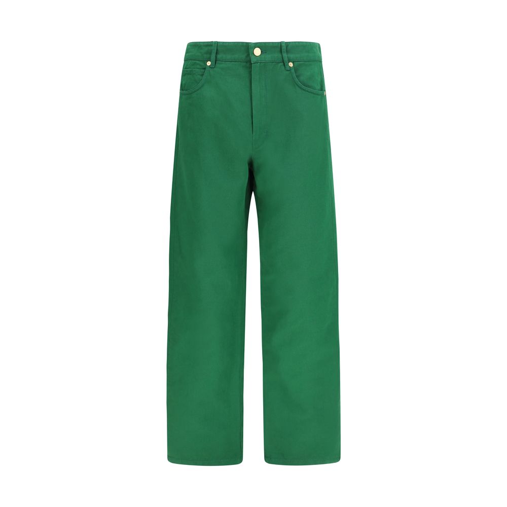 Bicolor Cotton Casual Pants