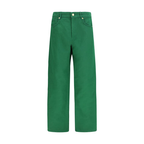 Bicolor Cotton Casual Pants