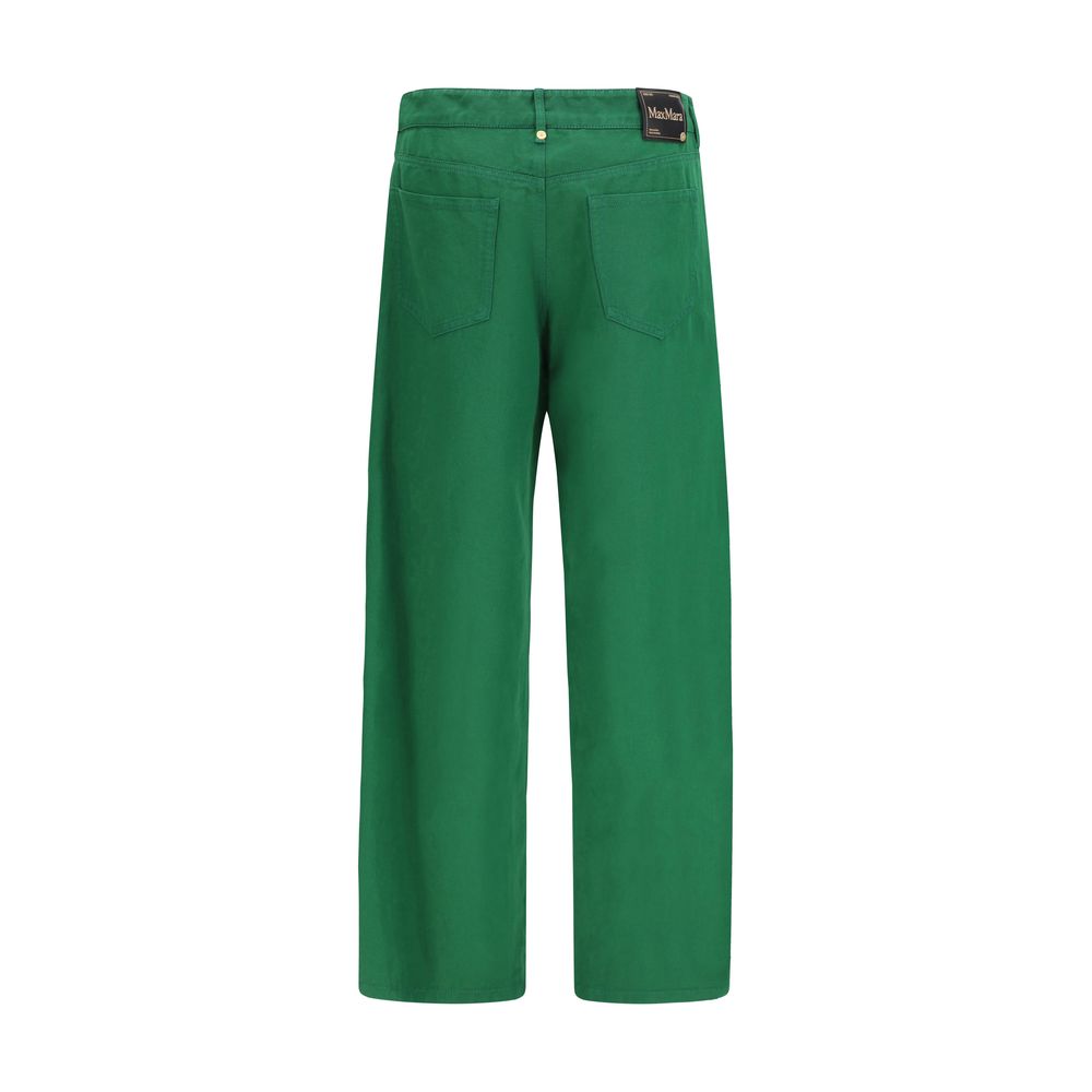 Bicolor Cotton Casual Pants