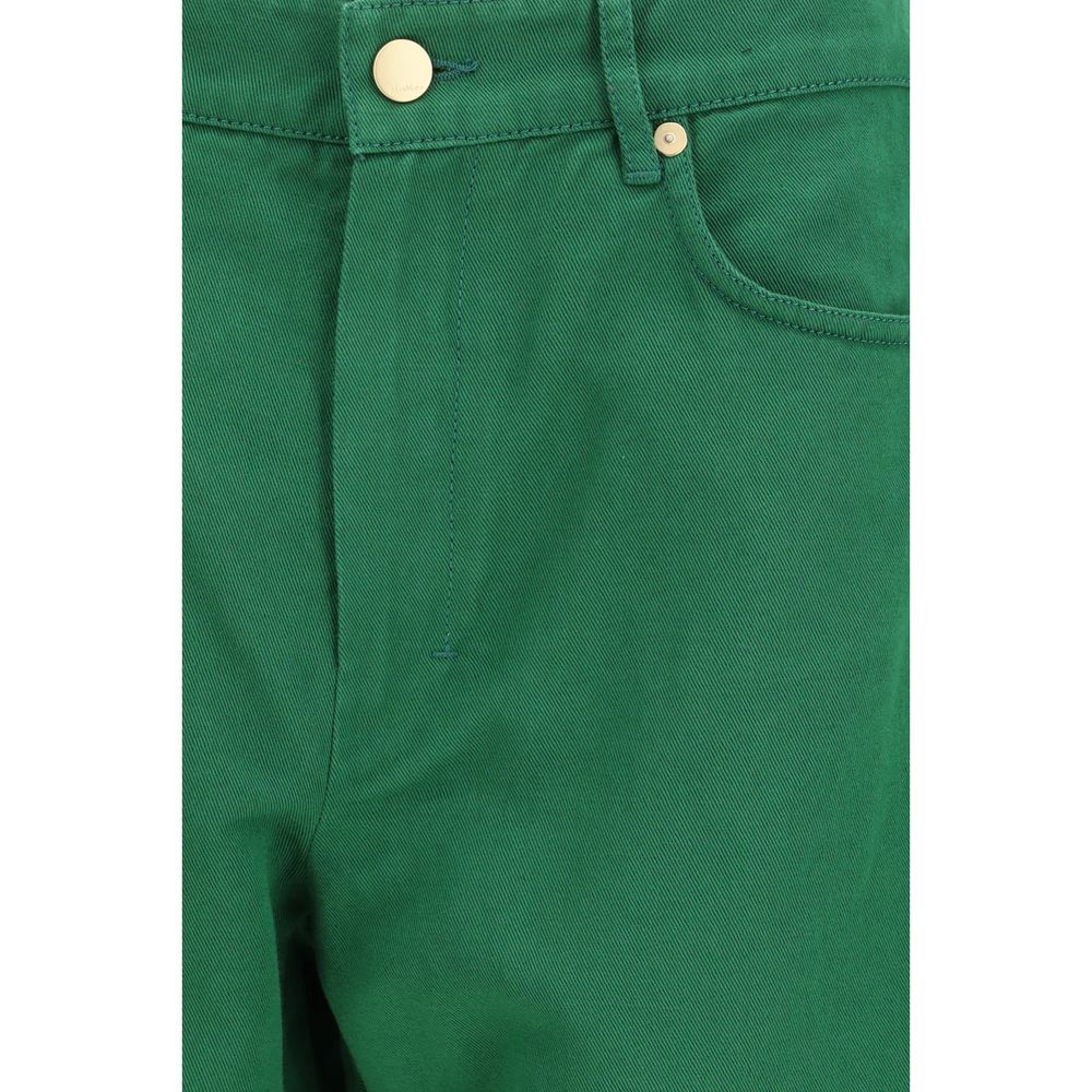 Bicolor Cotton Casual Pants