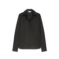 Max Mara Black Cotton Dress Shirt