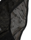 Dolce & Gabbana Black Sheer Mesh Lace Logo Brief Panty Underwear