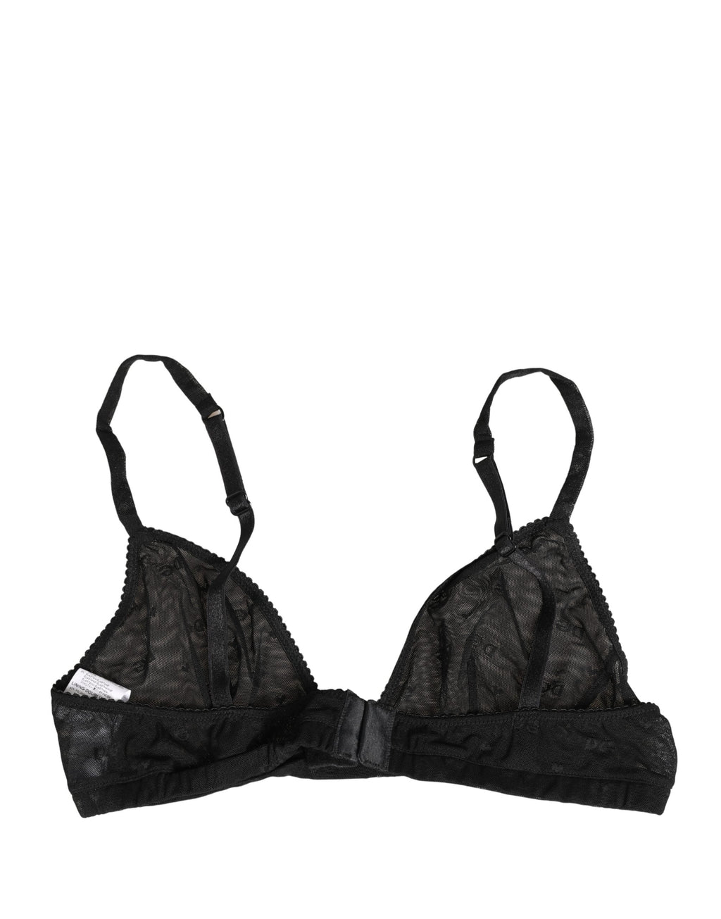 Dolce & Gabbana Black Nylon Stretch Soft Cup Brassiere Underwear