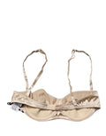 Dolce & Gabbana Beige Semi-Pad Underwire Balconette Bra Underwear