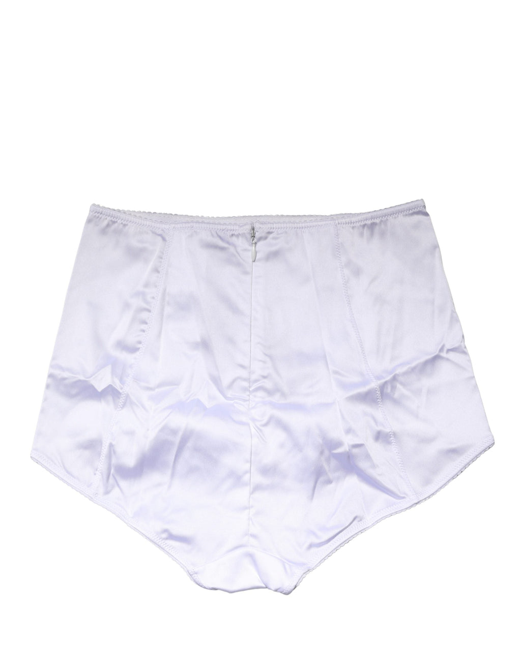 Dolce & Gabbana White Silk Blend High Waist Girdle Panty Underwear