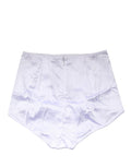 Dolce & Gabbana White Silk Blend High Waist Girdle Panty Underwear