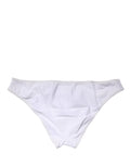 Dolce & Gabbana White Nylon Stretch Mid Waist Brief Panty Underwear
