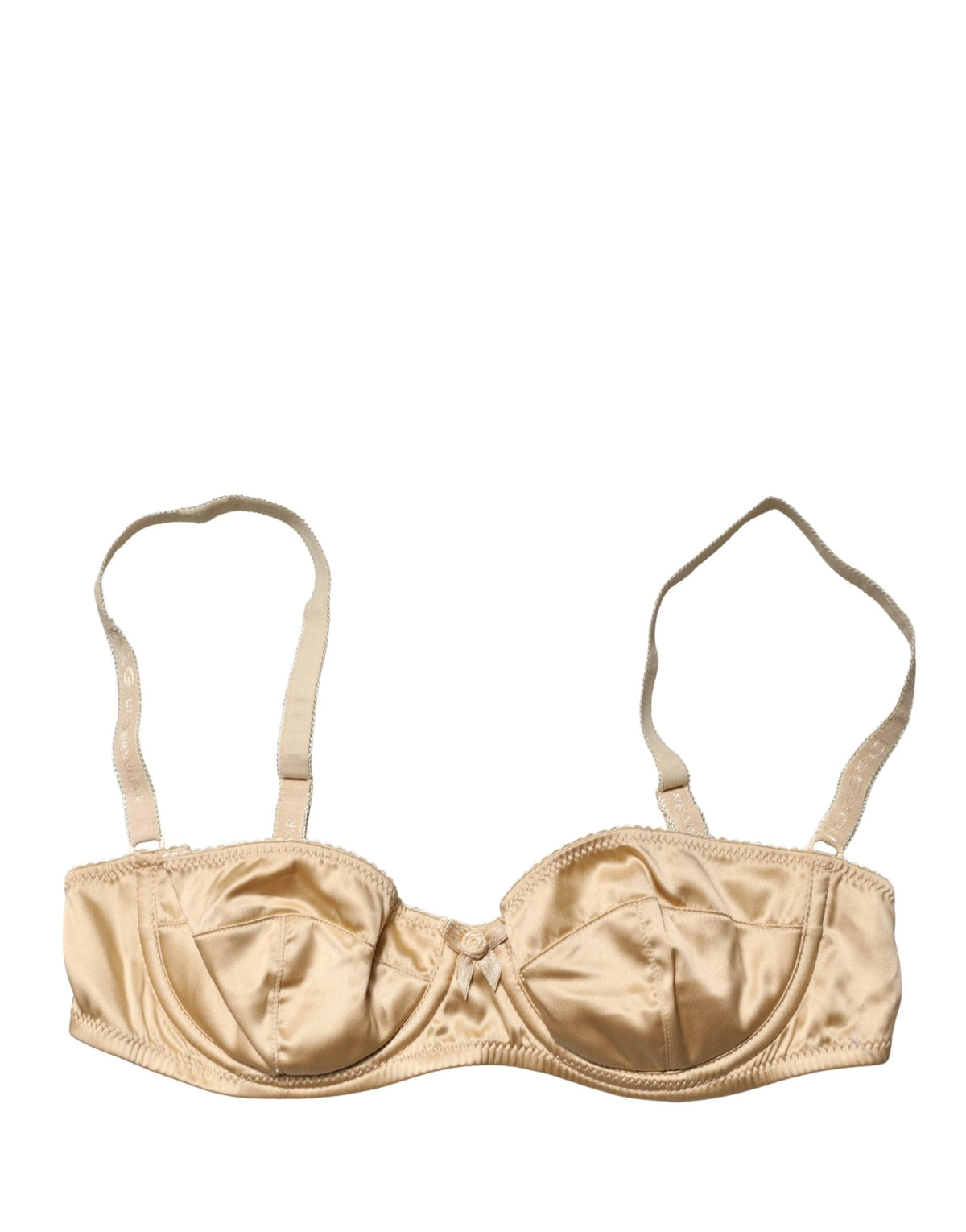 Dolce & Gabbana Beige Semi-Pad Underwire Balconette Bra Underwear