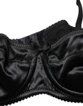 Dolce & Gabbana Black Semi-Pad Underwire Balconette Bra Underwear