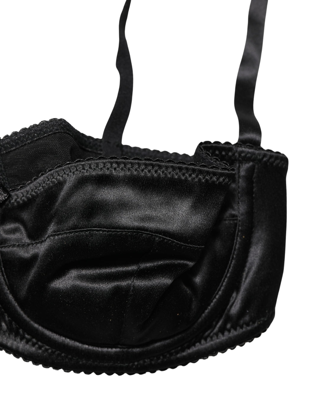 Dolce & Gabbana Black Semi-Pad Underwire Balconette Bra Underwear