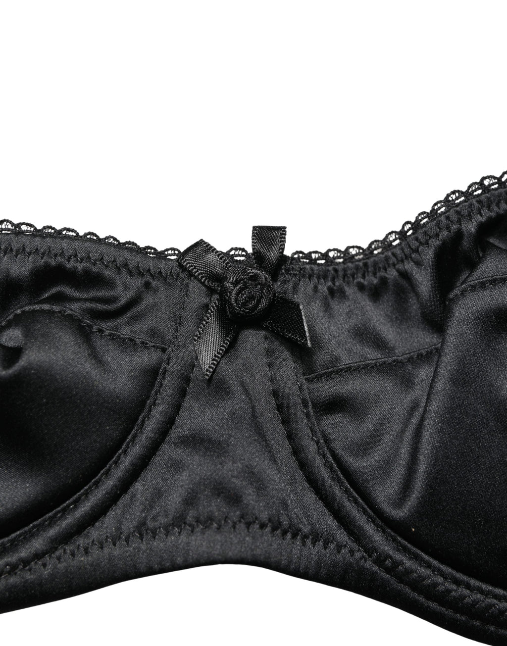 Dolce & Gabbana Black Semi-Pad Underwire Balconette Bra Underwear
