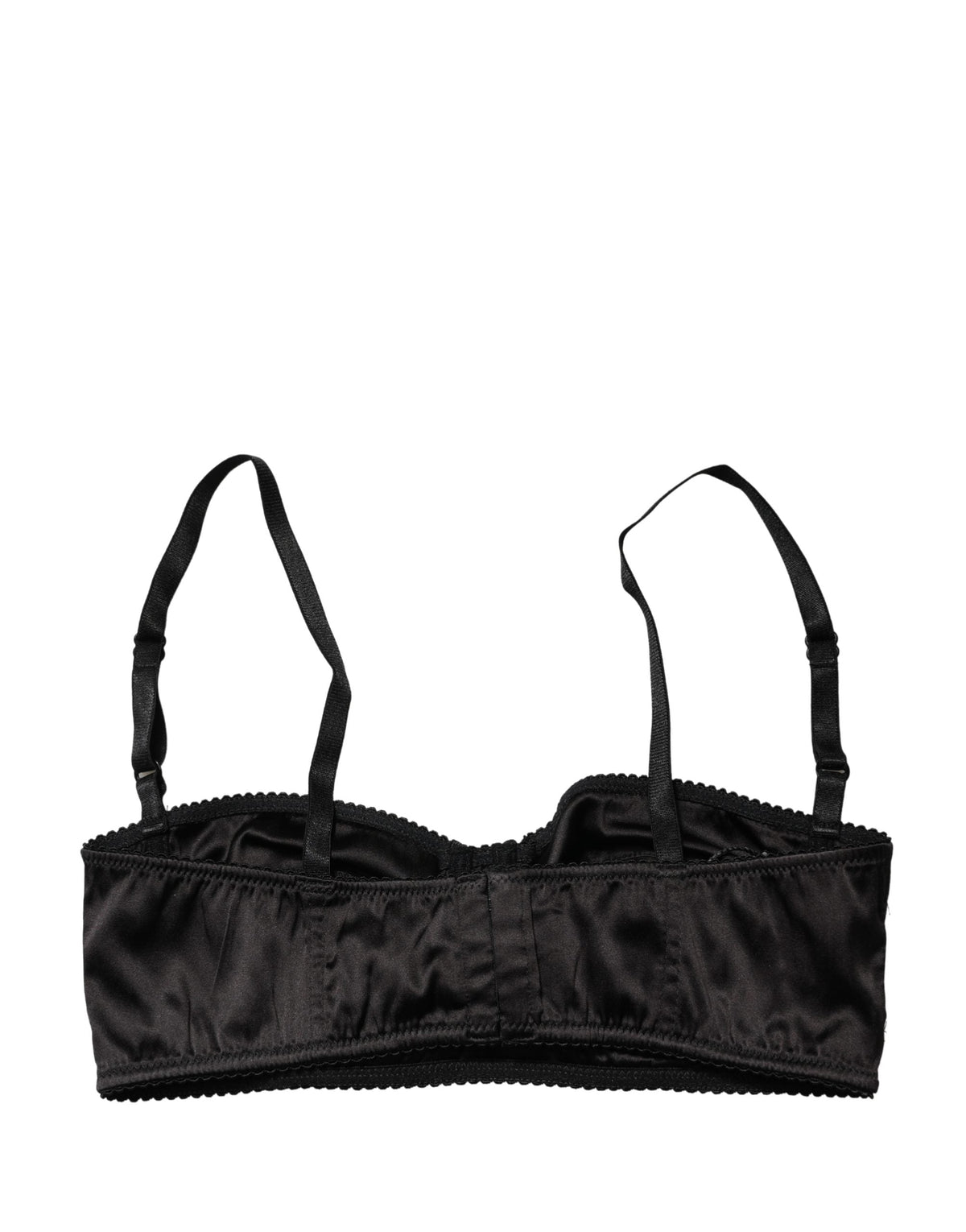 Dolce & Gabbana Black Semi-Pad Underwire Balconette Bra Underwear