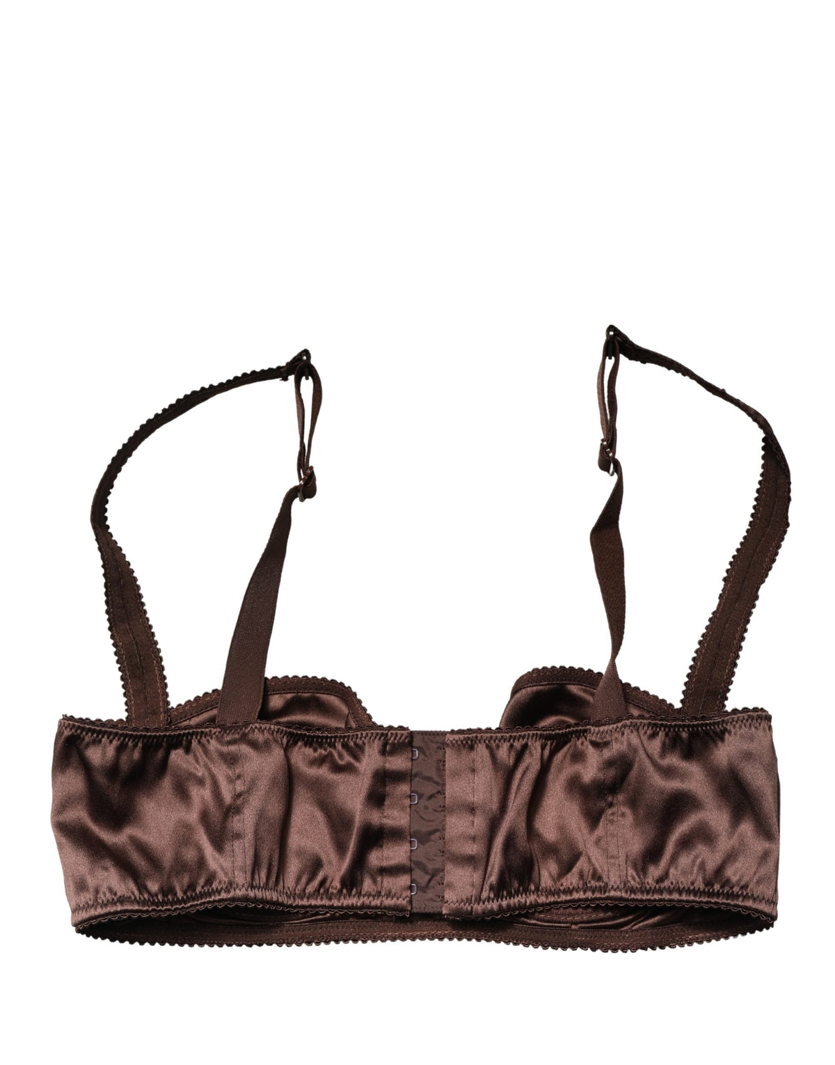 Dolce & Gabbana Brown Semi-Pad Underwire Balconette Underwear