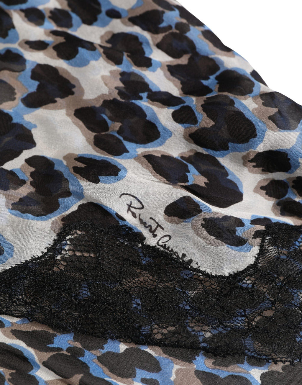 Roberto Cavalli Multicolor Leopard Babydoll Chemise Underwear