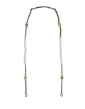 Dolce & Gabbana Black Leather Gold Chain Bag Accessory Shoulder Strap