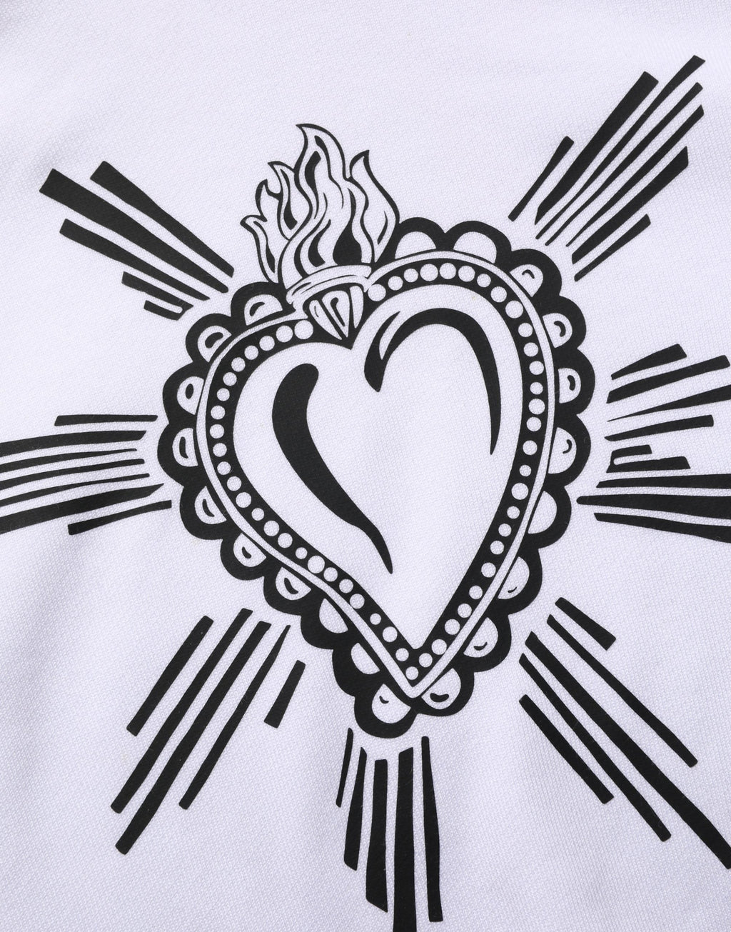 Dolce & Gabbana White Sacred Heart Hooded Sweatshirt Sweater