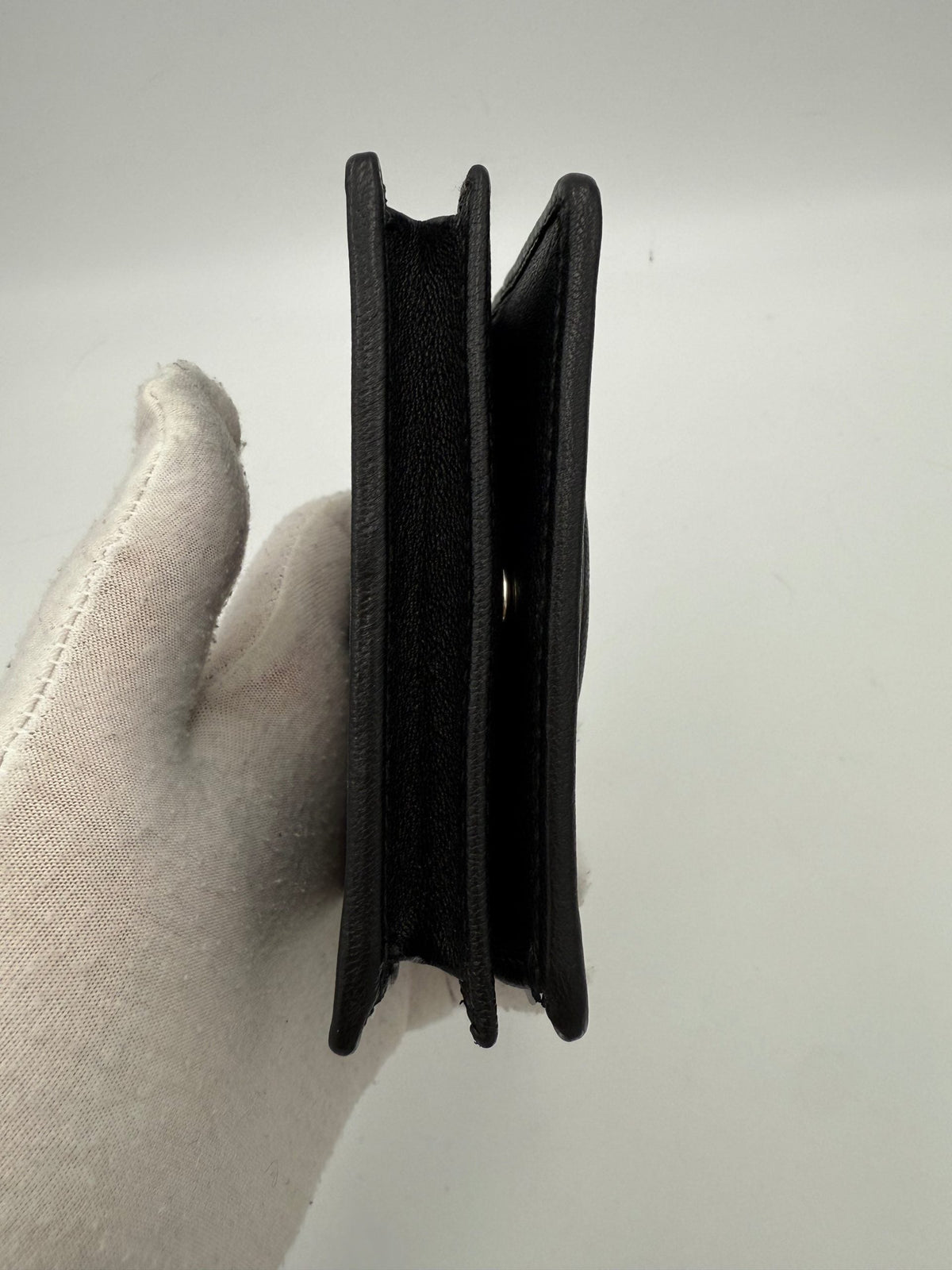 GUCCI GG BLONDIE Black Compact Wallet