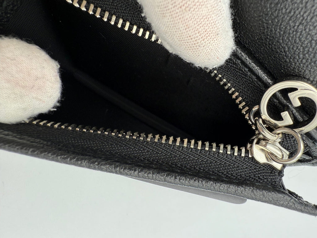 GUCCI GG BLONDIE Black Compact Wallet