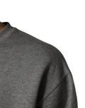 Dolce & Gabbana Gray Cotton Logo Appliqué CrewNeck T-shirt