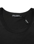 Dolce & Gabbana Black Cotton Sleeveless Men Tank Top T-shirt