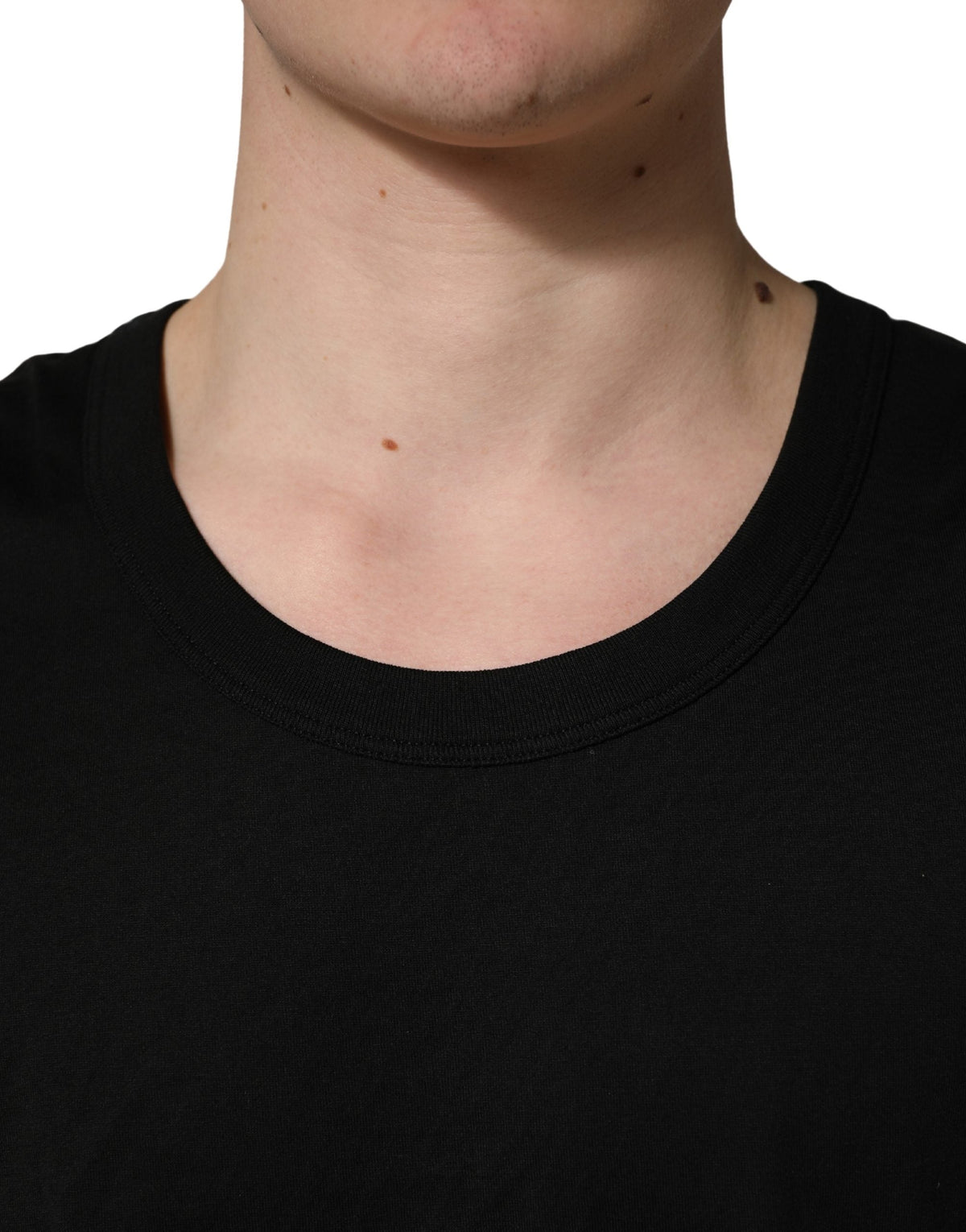Dolce & Gabbana Black Cotton Sleeveless Men Tank Top T-shirt