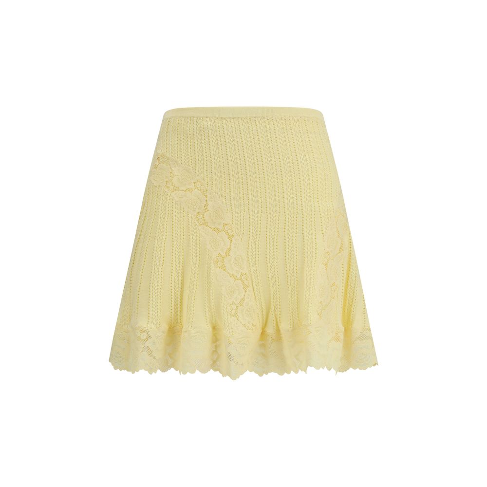 Self-Portrait Multicolor Viscose Mini Skirt