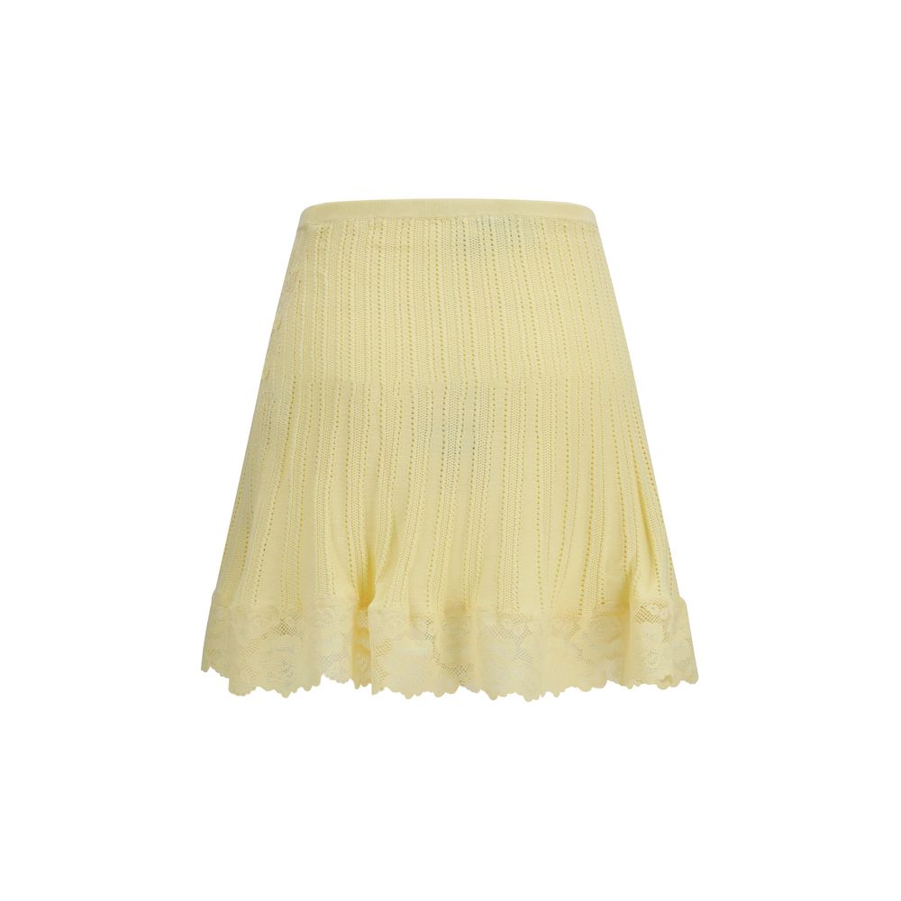 Self-Portrait Multicolor Viscose Mini Skirt