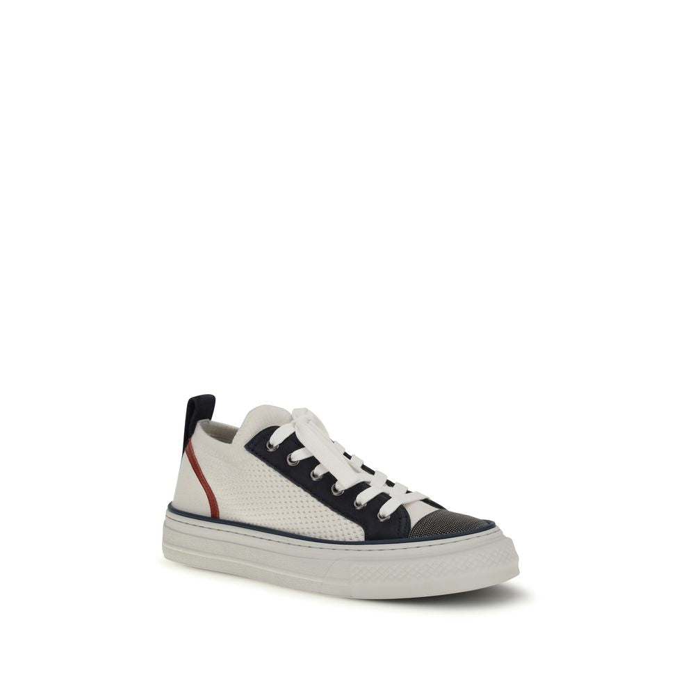 Brunello Cucinelli Multicolor Cotton Low Top Sneakers