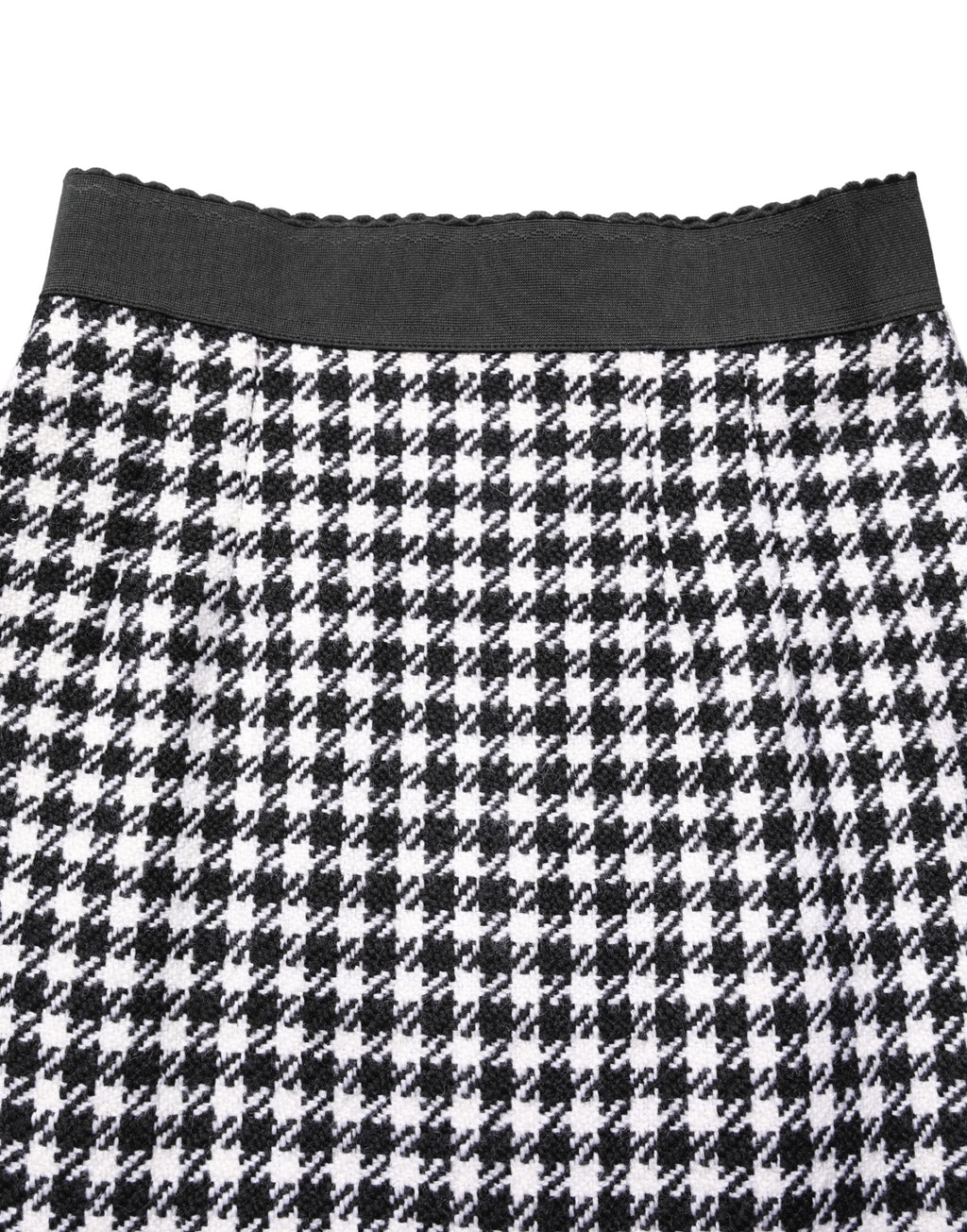 Dolce & Gabbana Black White Houndstooth HighWaist Mini Skirt