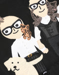 Dolce & Gabbana Black #dgfamily Silk Blouse Top