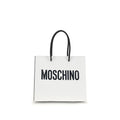 Moschino White Calf Leather Bos Taurus Handbag