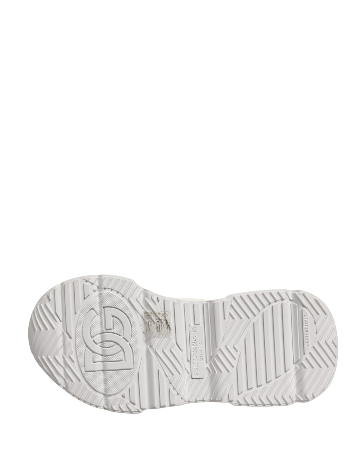 Dolce & Gabbana White Leather Daymaster Low Top Sneakers Shoes
