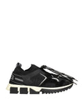 Dolce & Gabbana Black Mesh Sorrento Trekking Sneakers Shoes